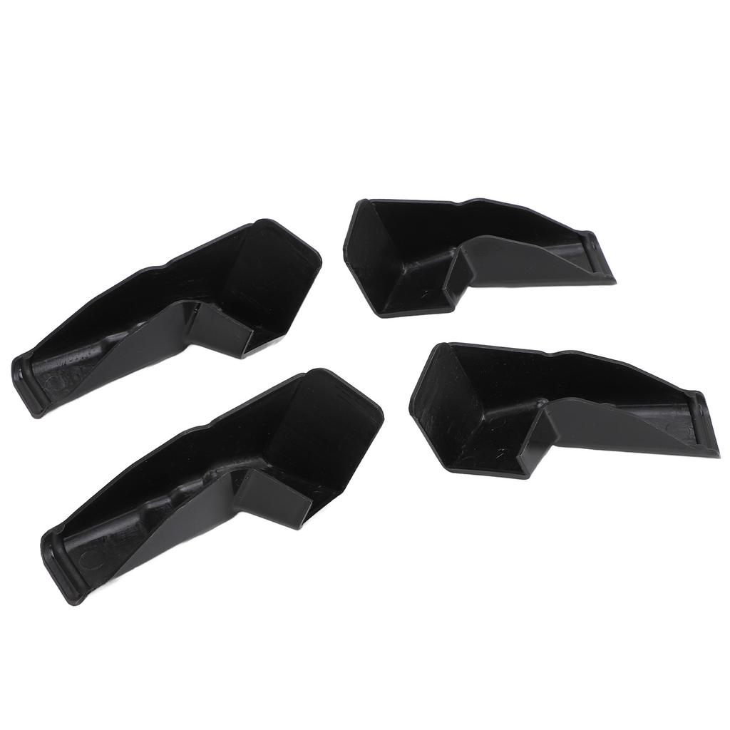 4pcs RV Gutter Spouts Direct Rain Water Away From RV Gutter Extender for Most Motorhomes Black