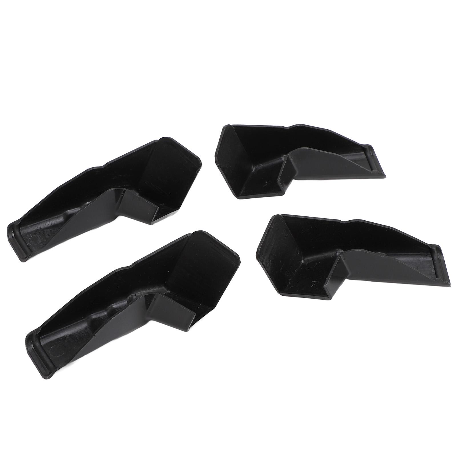 

4pcs RV Gutter Spouts Direct Rain Water Away From RV Gutter Extender for Most Motorhomes Black