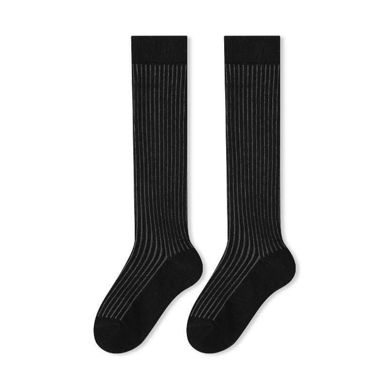 Children's Socks Spring and Summer Thin Section A Girls Classic Vertical Calf Socks Student Mesh Comfortable Breathable Stockings