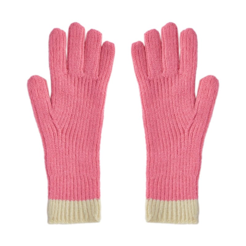 PAPERBOY Two-Tone Two-Hole Touch Gloves (6 Colors)