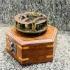 Solid Brass Antique Sundial Compass Working Item New Handmade Engraved Product Home Decor