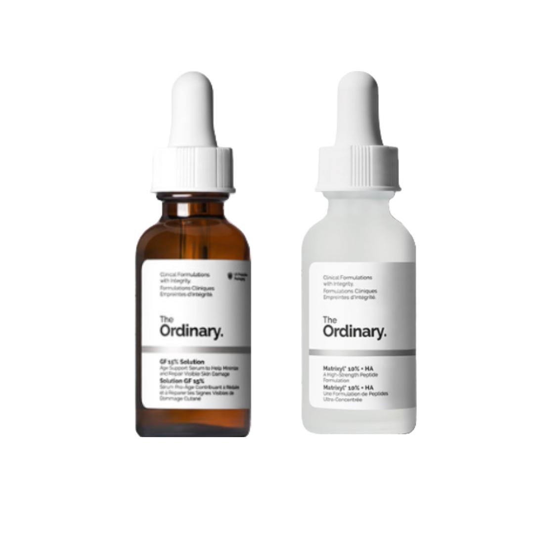 

THE ORDINARY Укрепляющий Лифтинг Дуэт (GF 15% Раствор 30мл + Matrixyl 10% + HA 30мл) (3 варианта) # 1set