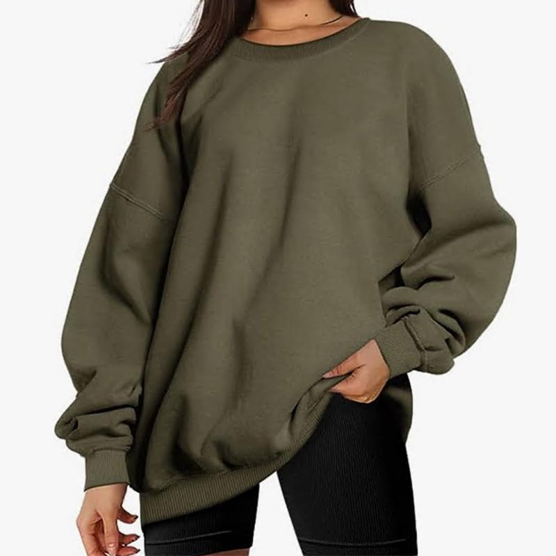 New women's spring and autumn casual tops, fashionable loose sweatshirts