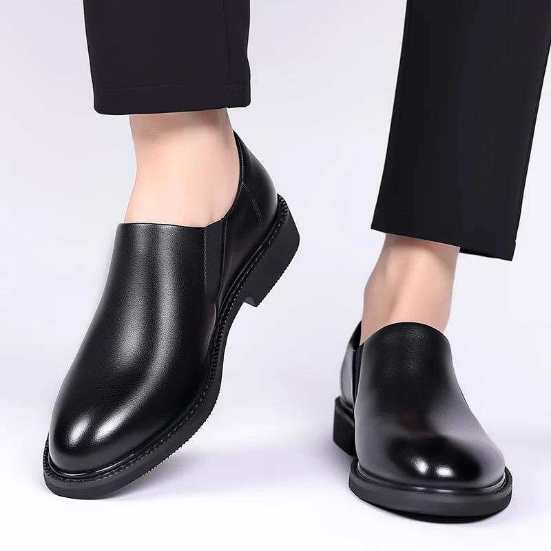 Fashion Italian Formal Shoes Mens Dress Shoes Business Leather Wedding Dress Man Oxford Shoes For Men Office Scarpe Uomo Eleganti