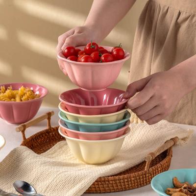 Macaron Creative Ceramic Bowl High Value Small Bowl Cute Breakfast Bowl Household Rice Bowl Salad Bowl Fruit Bowl