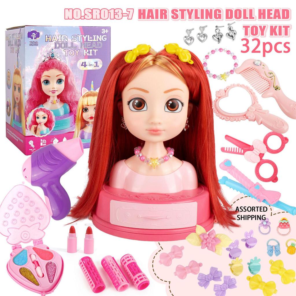 Cross-Border Hair Styling Doll - Comb & Style Hair Playset for Girls