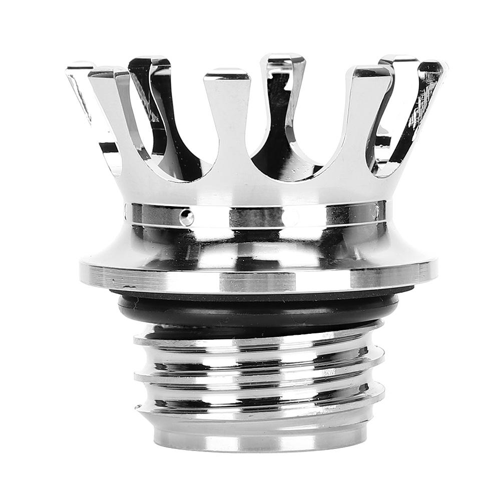 Tapa de Depósito de Combustible Tapa de Gasolina Tipo Corona Accesorio de Motocicleta Apto para Defender FXDPSilver
