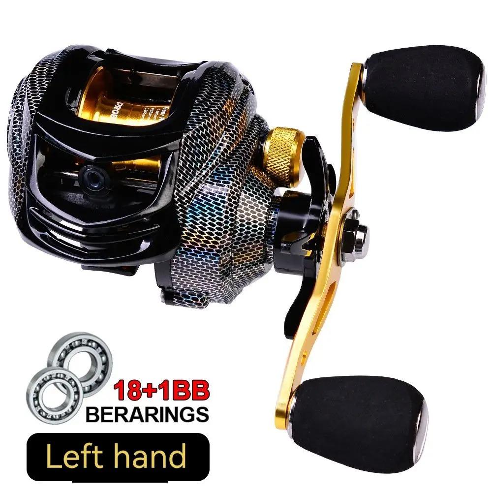 Neu Metall Wasser Tropfen Reel 18 + 1BB Achse Reel Reel 7,2:1 getriebe Verhältnis Links/rechts Hand Spool Angeln Reel Süßwasser Salzwasser Universal