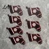 Rustic Farmhouse Wooden Christmas Hangings 7Pcs Holiday Wall Silhouette Lights with Warm Backlight, LED