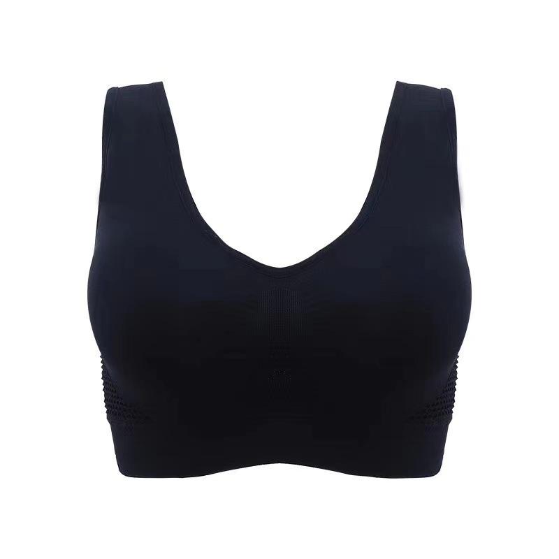 

Mesh Hollow Vent Hole Sports Text Large Size Yoga Running Fitness Exercise S чёрный