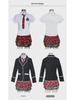 Plus Size Women's Japanese & Korean School Uniform Skirt Set - Academy Style & Performance Costume.