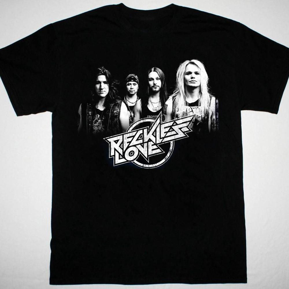 

Футболка группы Reckless Love черная Короткий рукав все размеры от S до 5XL JM785 Унисекс Футболка XL