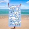 1pc Sanrio Cinnamoroll Cartoon Pattern Microfiber Beach Towel, Quick-Dry, Ultra-Absorbent, Digital Print