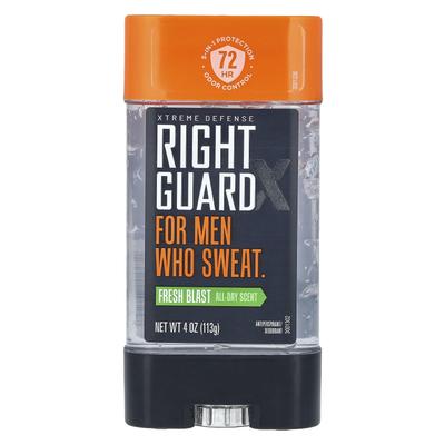 Right Guard, X Extreme Defense, Antiperspirant/deodorant, Fresh Blast, 4 Oz (113 G)