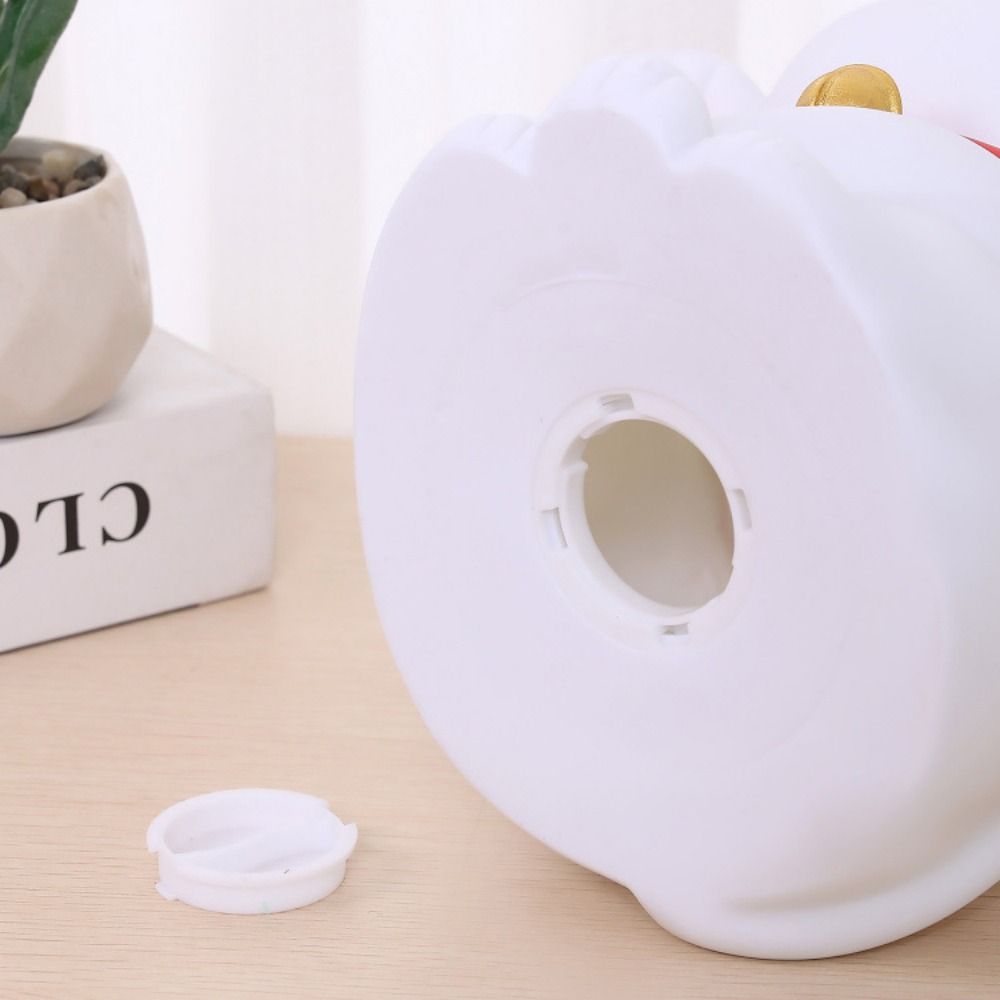 Eco Friendly Cat Piggy Bank Cute Animal Saving Pot Multi-purpose Lucky Cat Ornament Table