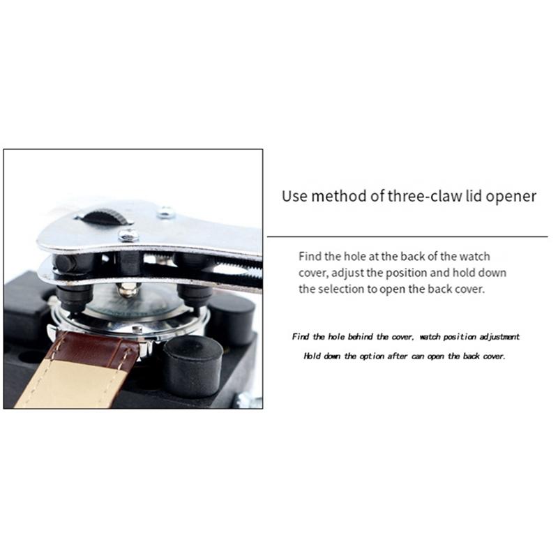 Watch Repair Tool Watch Opener Back Cover Tool Repair Three Claw Meter Remover Set