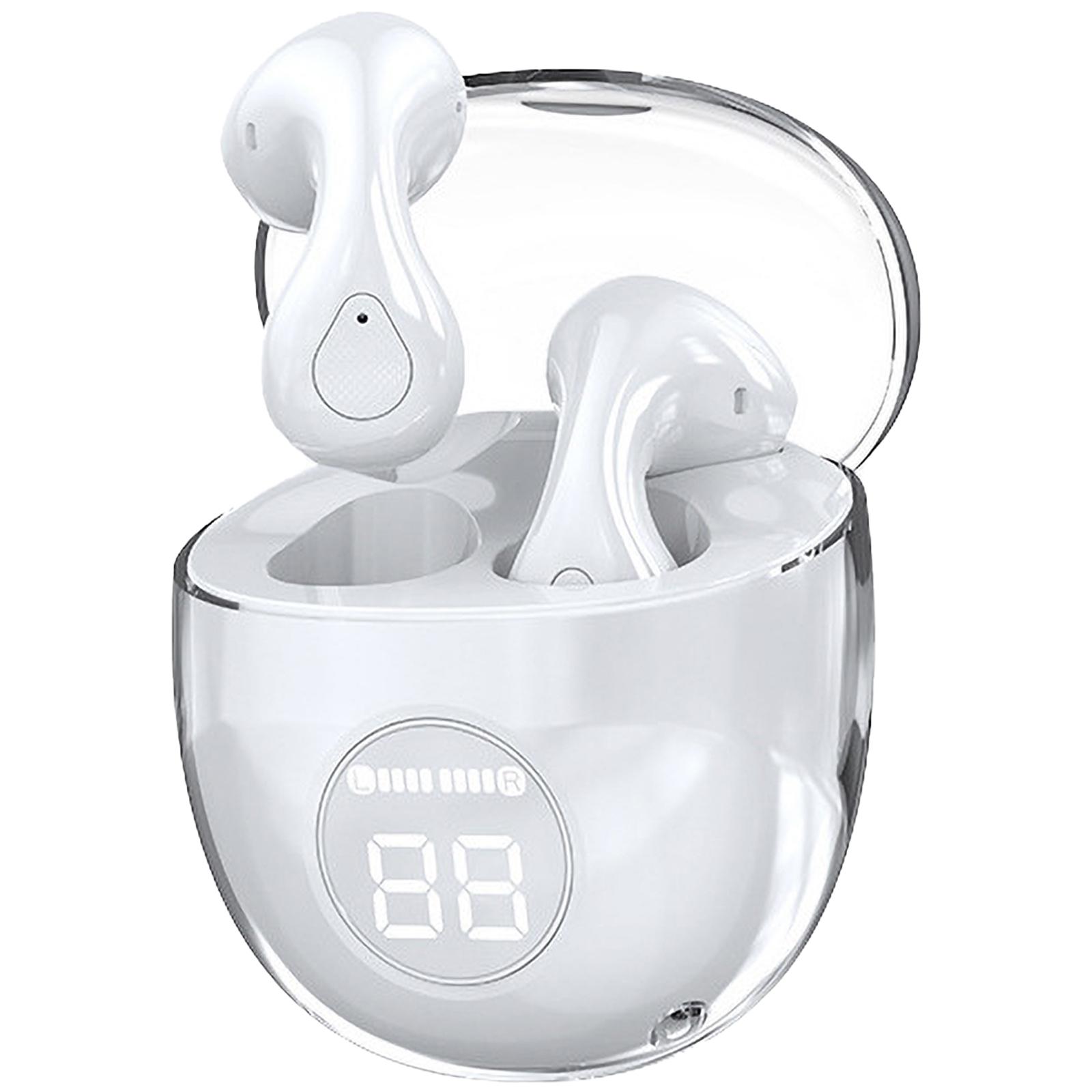 

1 Pair T16 Pro BLE5.3 Earphones 13mm Speaker Driver Unit Wireless Bleutooth-compatible Earbuds Finger Touch Earphones белый