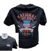 NHRA Drag Racing Vintage Speed For All American Flag Black T-Shirt
