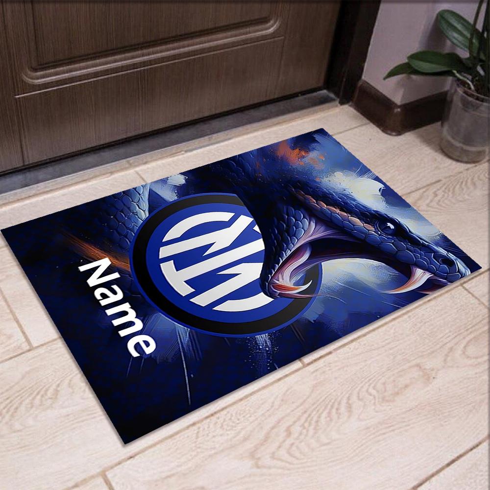 Custom Name Inter Milan Printed Carpet,Rug for Office Chair Living Room Bedroom Kitchen Room Decor Gifts.