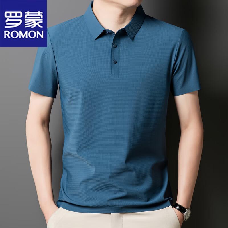 ROMON Men's Short Sleeve Polo Shirt