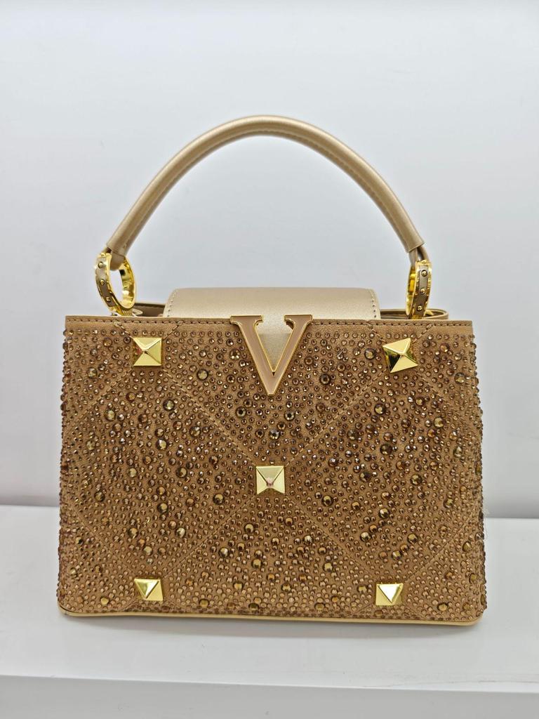 2025 Elegante Flip Diamond Damen Handtasche und Schultertasche