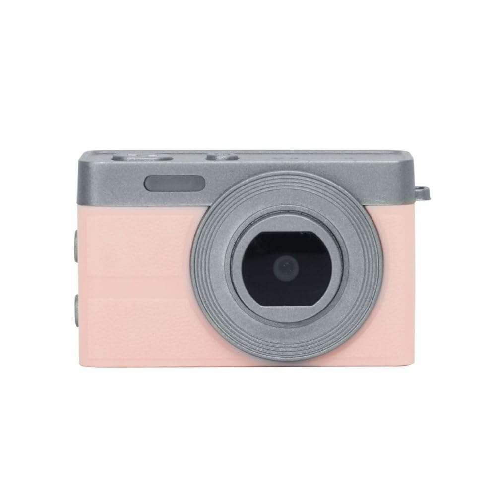 King KLIKKA Pink Keychain Miniature Digital Camera with LCD Retro MicroSD Card Support To 929344 Camera, 0.96-inch Screen, Design, (Up 32GB),