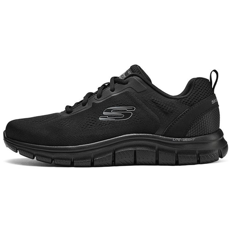 Skechers Men Mesh Cushioned Breathable Light Low Top Casual Sports Shoes Black 232698-BBK 39.5