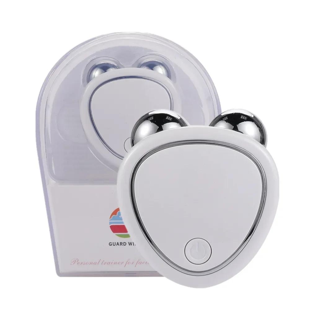 

Косметический прибор Микротоковой массажер Машина для похудения лица Подтяжка кожи и омоложение Инструмент для удаления морщин на лице white белый