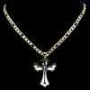 Multilayer Christian Cross Pendant Necklace for Men Hip Hop Stainless Steel Gold Color Crucifix Necklaces Male Jewelry Gifts