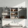 Bathroom Cabinet Set 3 Pcs 120 X 10.5 X 60.5 Cm Particleboard