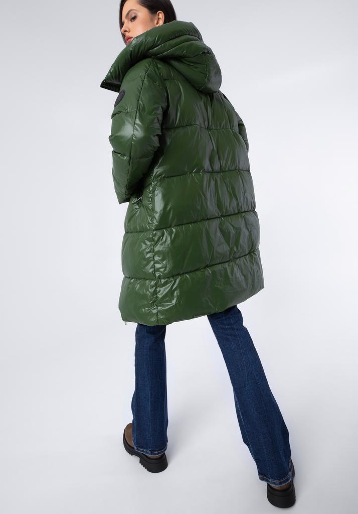 Wittchen Women's Oversized Quilted Coat Green Nylon