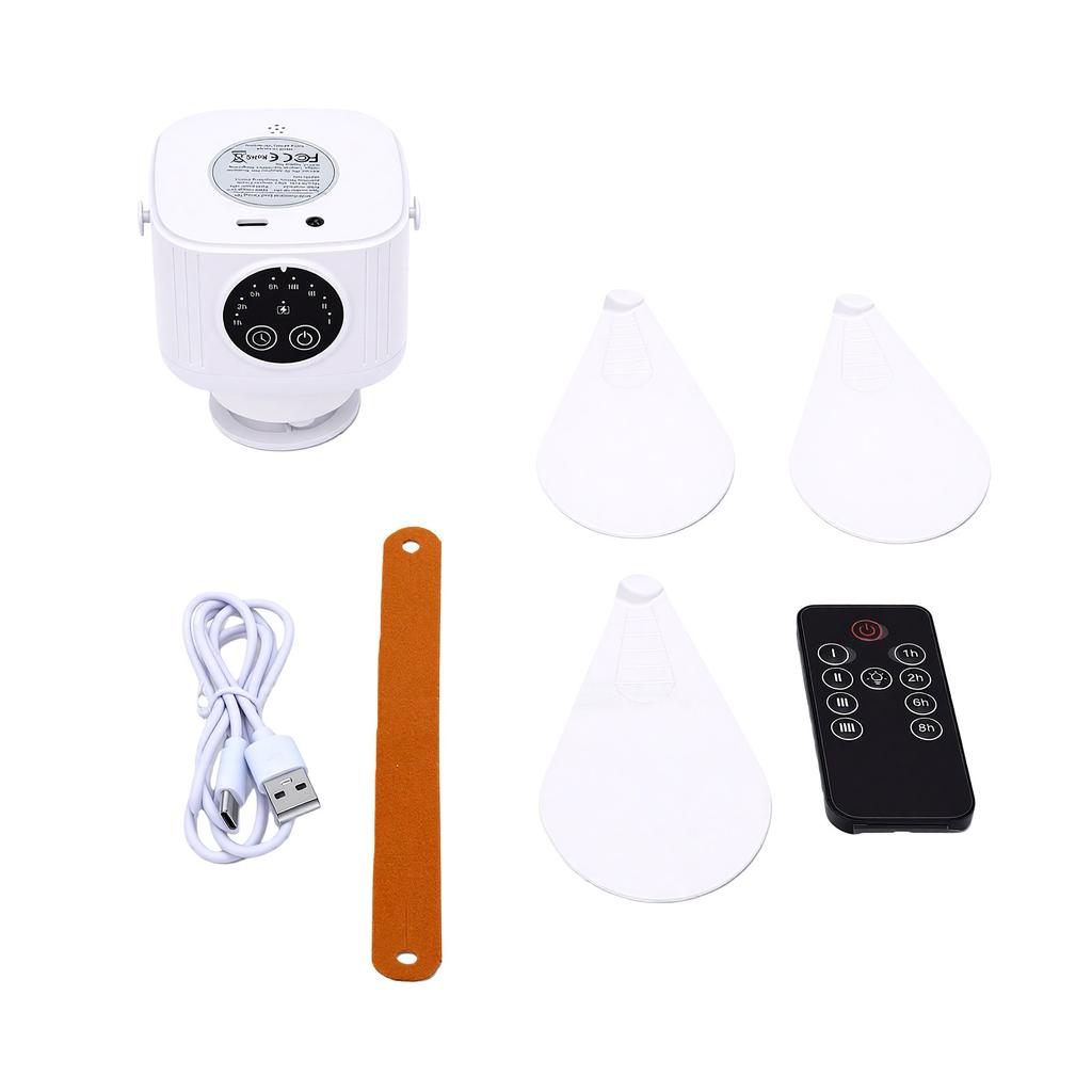 Portable Outdoor Ceiling Fan Adjustable Light Rechargeable 3 Blades Ceiling Fan for Outdoor White