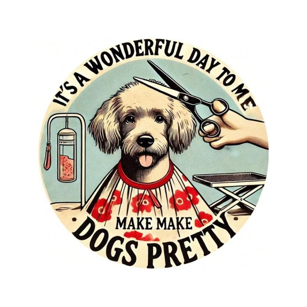 Dog Groomer Metal Wall Sign Pet Lover Gift Decor
