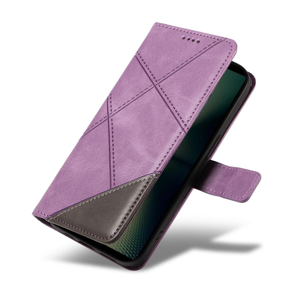 For Sony Xperia 1 VI Case Geometric Wallet Leather Phone Cover Folding Stand