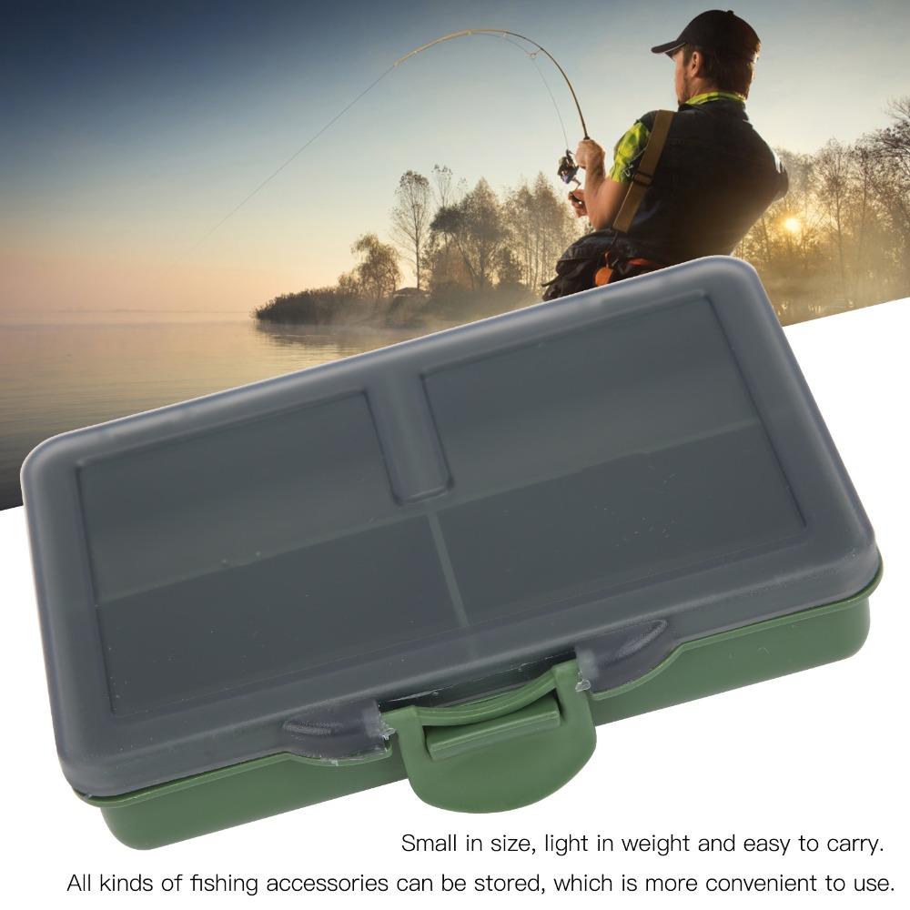 2PCS PP Fishing Tackle Box Mini Fishing Lure Box Durable Bait Storage Box  Carp Fishing