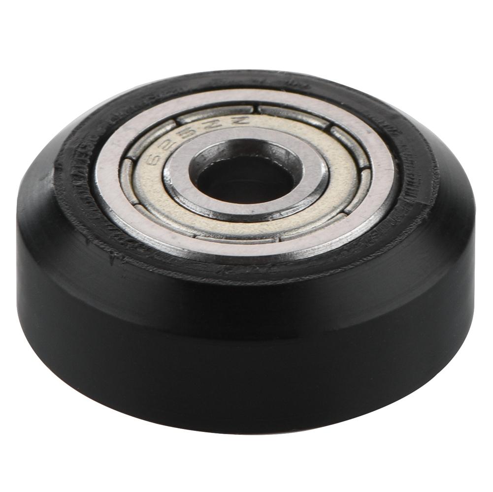 10Pcs CNC Wheel Pulley POM with Bearings 5mm Bore for 3D Printer (L)