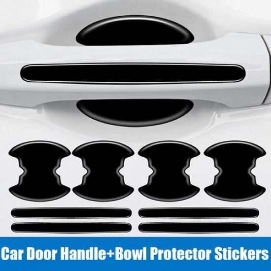 8pcs Car Auto Door Handle Bowl Sticker Protector Anti Scratch Cover Accessories