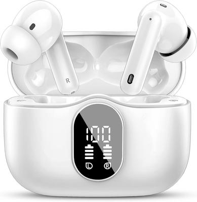 Bluetooth Wireless Earbuds Latest Bluetooth Bluetooth ENC Call Noise Instant Touch HiFi Sound iPhone Automatic Up To 40 Hours of Ultra Comfortable LED