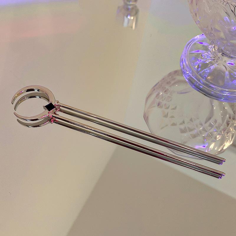 Double Hairpin Can Be Split Serpentine Fringed Hairpin New Chinese Ball Head Disc Hair Fringed Hairpin Light Luxury Temperament Hair Accessories Women