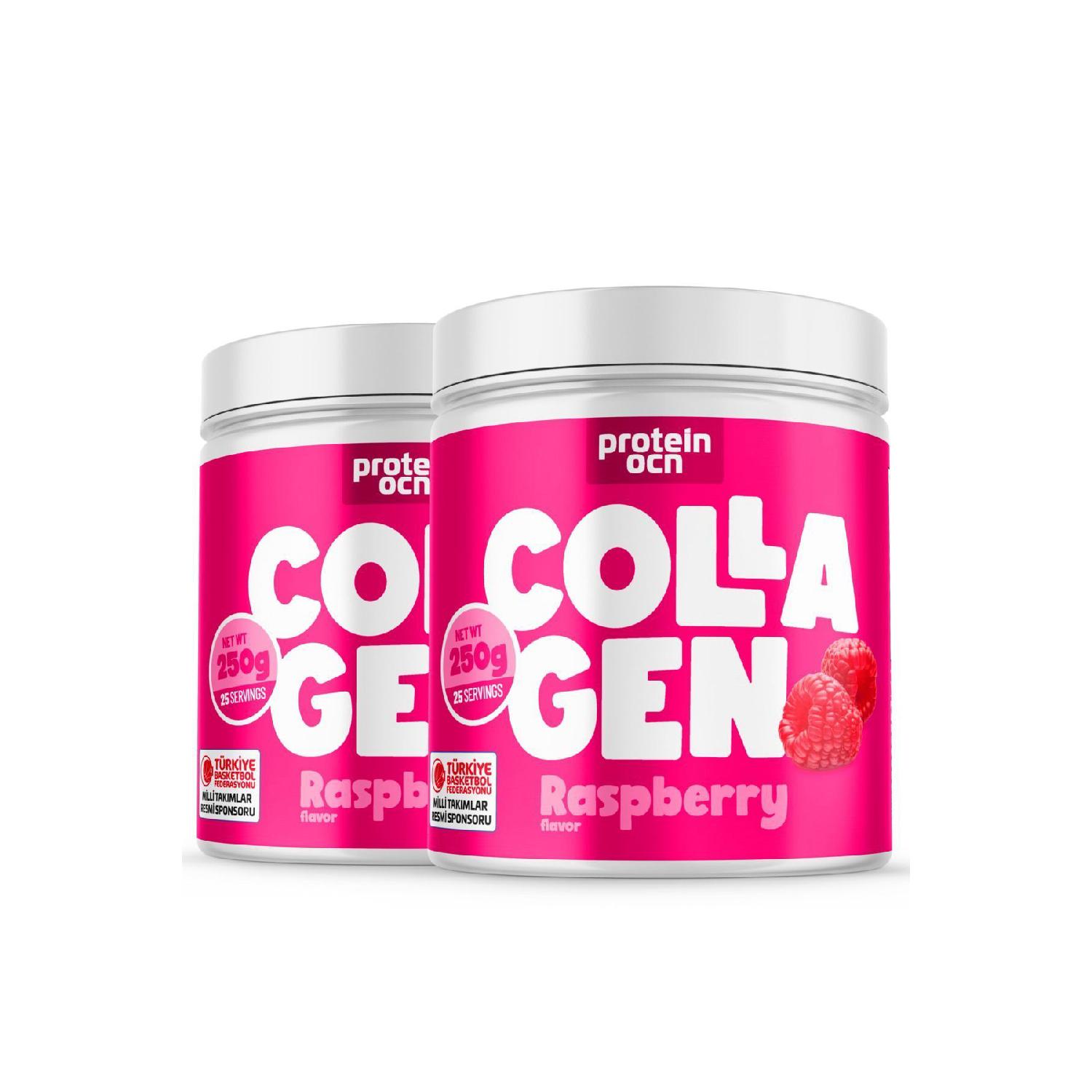 

Collagen - Collagen | Raspberry - 6 Vitamins Added - Type 1,2,3 - 250g X 2 Pieces