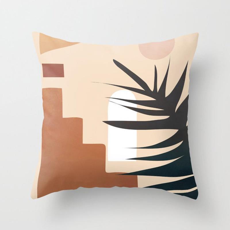 45*45cm Nordic creative abstract art striped pillowcase sofa cushion cover outdoor pillowcase modern home decoration