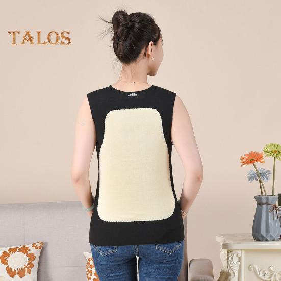 Zimní Dámská zateplená vesta Bezešvá Oboustranná Plyšová Rychlá uzamykatelná teplota Kulatý výstřih Slim Fit Elastická Vnitřní nošení Bez rukávů Spodní část tílka