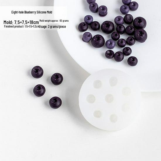 In Stock 8-Cavity Round Edge Silicone Mold: High Temp Resistant, Easy Demolding, for Cake Baking & DIY Soap.