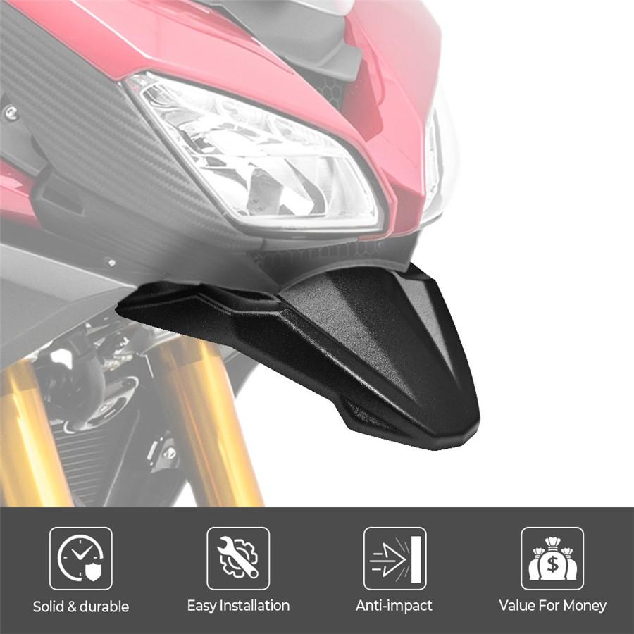Black Front Fender Beak Extension Wheel Cover Cowl For Yamaha MT-09 Tracer FJ-09