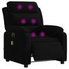 Electric Massage Chair Black Velvet