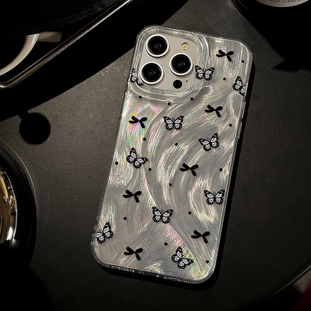 Creative Black Butterfly iPhone Case for iPhone 17, iPhone 17 Pro Max