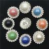 50pcs Fashionable Pillow-like Buttons Large Pearl 18/20/23mm Metal Shank Buttons Clothing DIY Accessories