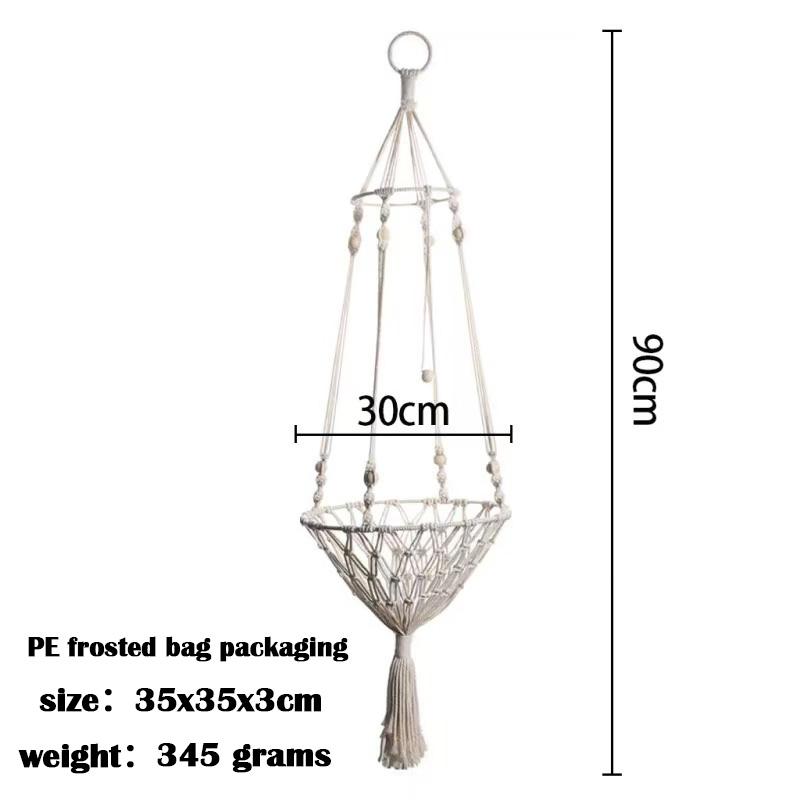 Hanging cat bed Hammock Handwoven Tassel Boho Cat Swing Cotton Rope Bed Kitten House Pet Supplies