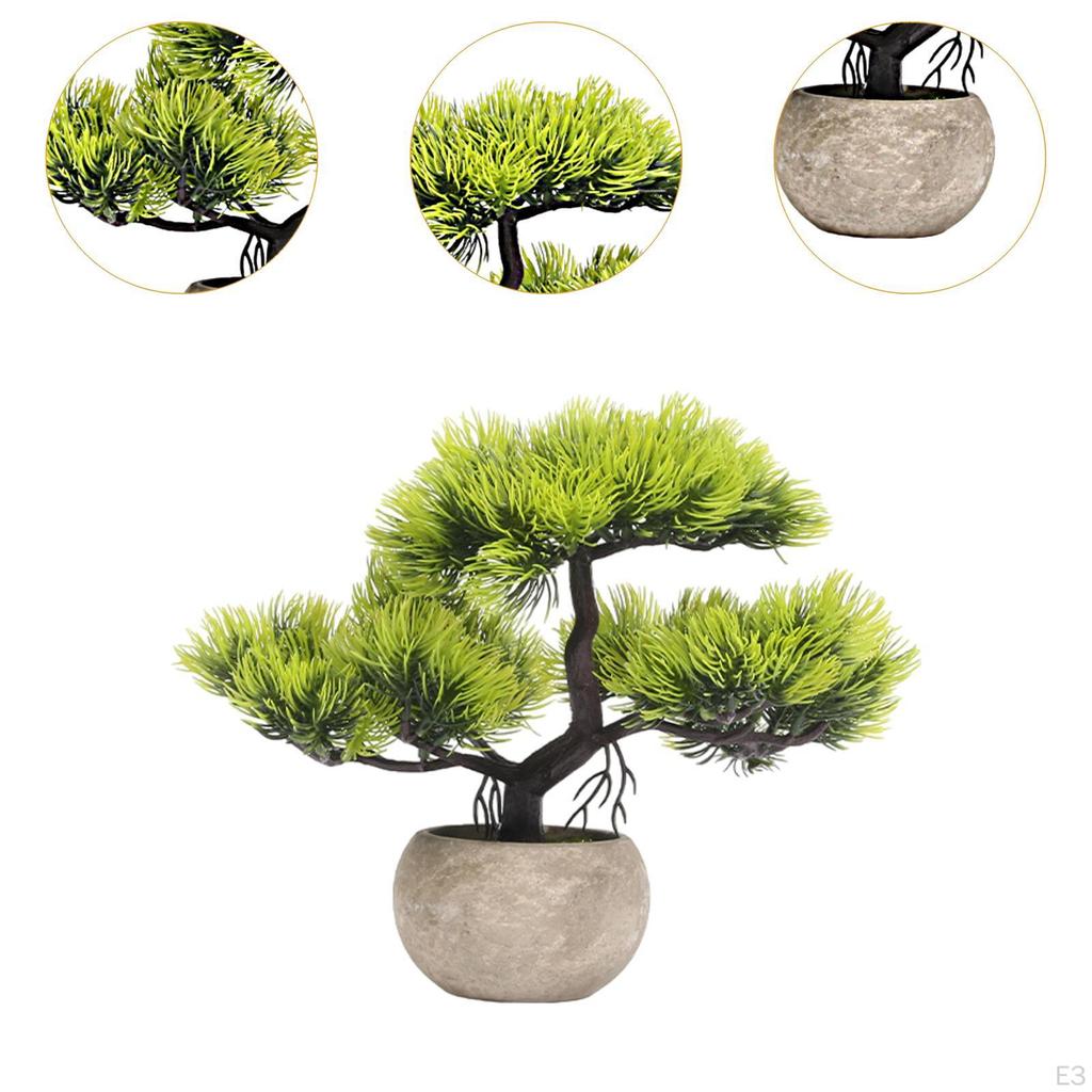 Umělé bonsaje rostliny zeleň Bonsai, falešné pro stolní počítače