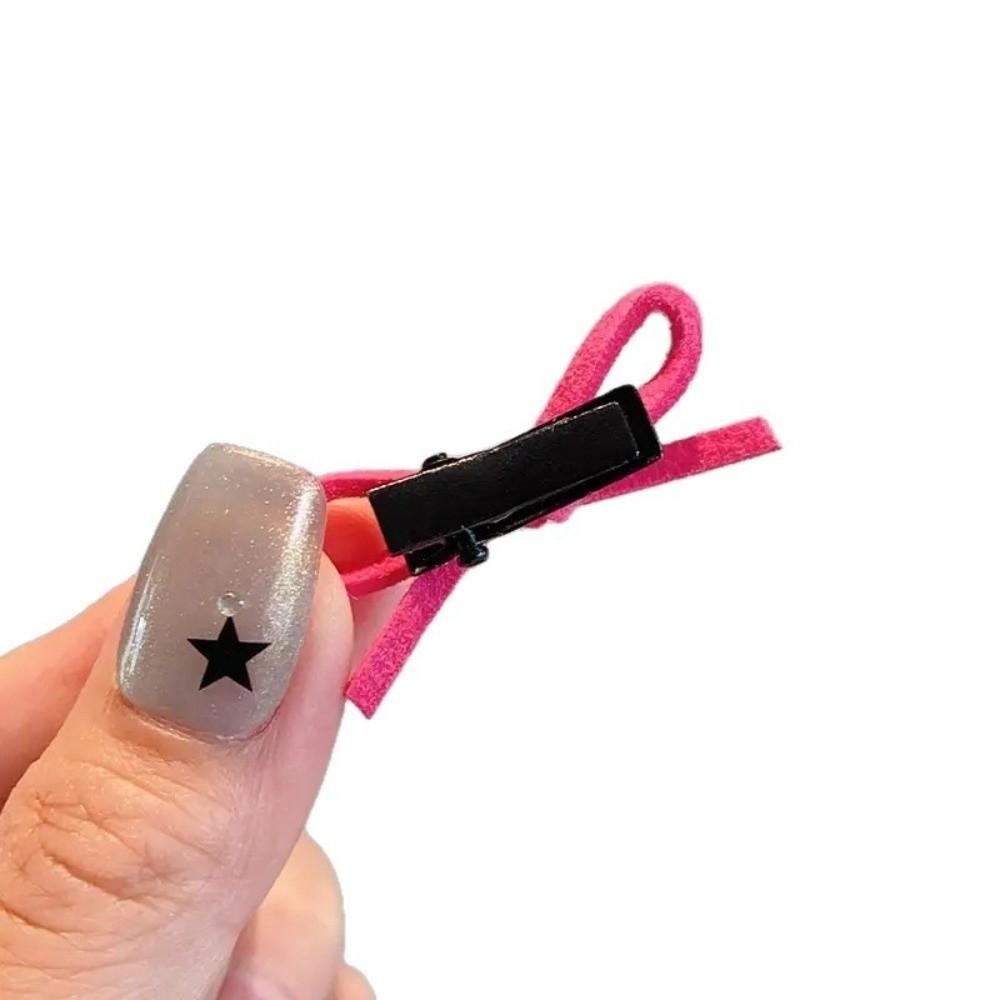 10pcs Dopamine Mini Sided Clips Bow Knot Braided Headwear Sweet Dopamine Hair Pins Hair Accessories